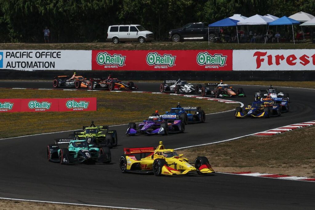 Warmup Lap - OnlyBulls Grand Prix of Portland - By: Travis Hinkle