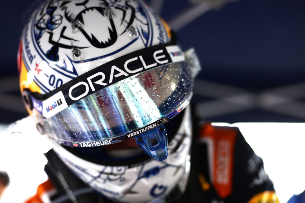 Max Verstappen of the Netherlands and Oracle Red Bull Racing prepares to drive on the grid prior to the F1 Grand Prix of Netherlands at Circuit Zandvoort on August 23, 2026 in Zandvoort, Netherlands. (Photo by Mark Thompson/Getty Images)