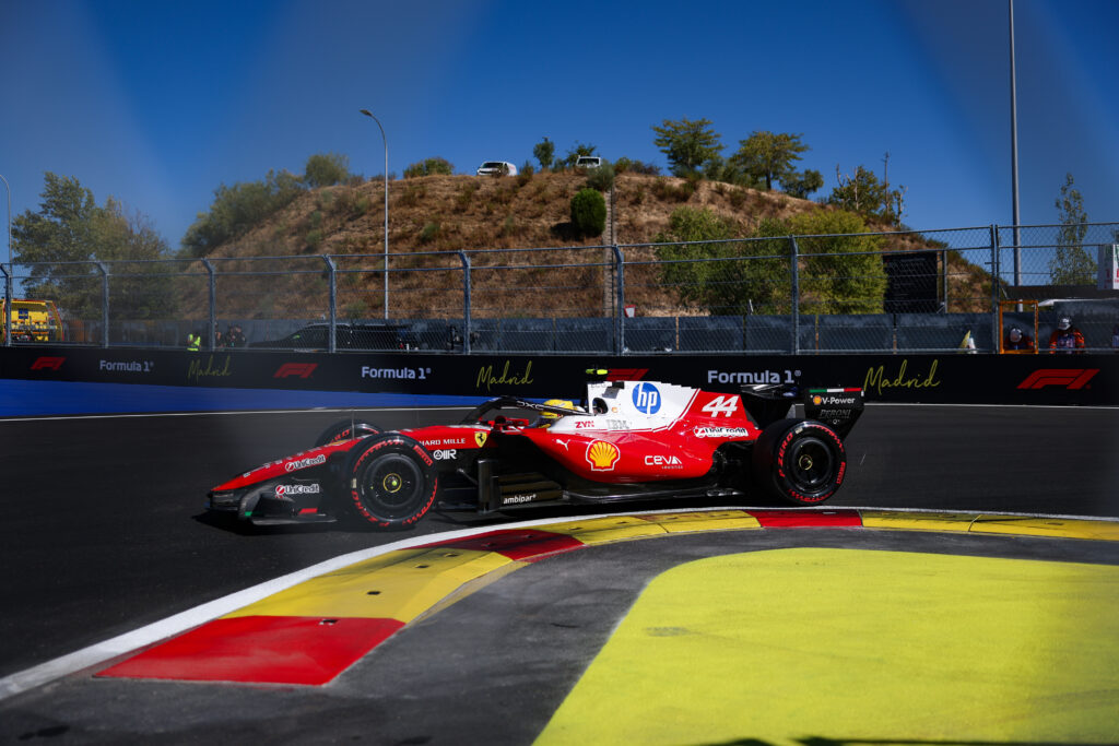 44 HAMILTON Lewis (gbr), Scuderia Ferrari SF-26, action during the 2026 Formula 1 Spanish Grand Prix, 14th round of the 2026 Formula One World Championship from September 11 to 13, 2026 on the Madring, in Madrid, Spain - Photo Florent Gooden / DPPI