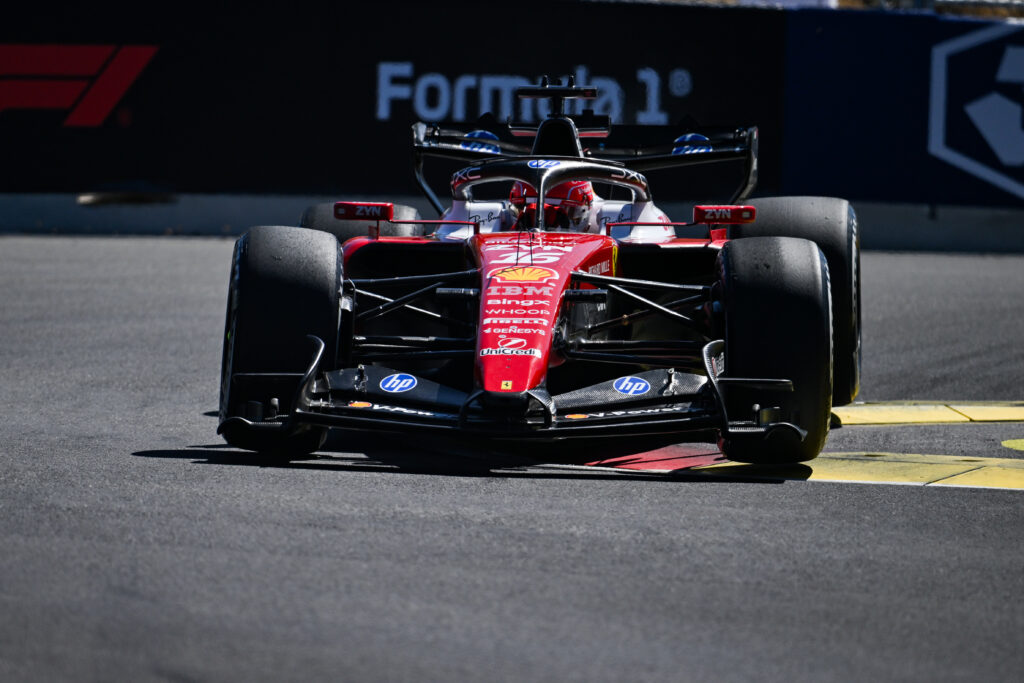16 LECLERC Charles (mco), Scuderia Ferrari SF-26, action during the 2026 Formula 1 Spanish Grand Prix, 14th round of the 2026 Formula One World Championship from September 11 to 13, 2026 on the Madring, in Madrid, Spain - Photo Alberto Vimercati / DPPI