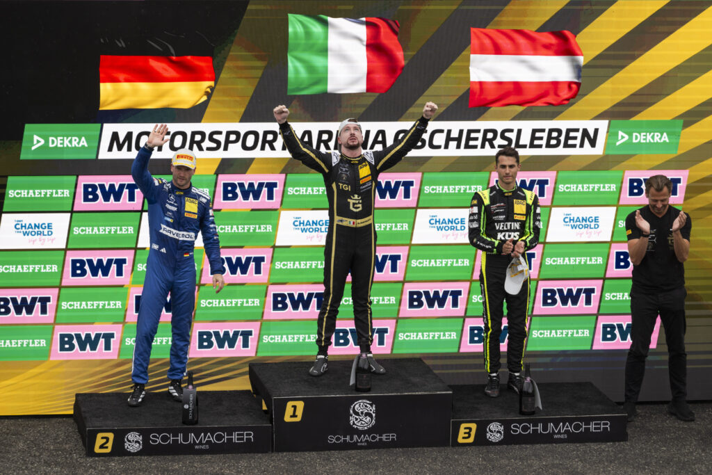 DTM, 9. + 10. Rennen Oschersleben 2026 #63 Lamborghini Temerario GT3, GRT Grasser-Racing-Team: Mirko Bortolotti - picture by Gruppe C Photography