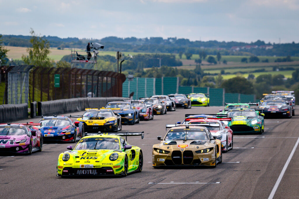 DTM, 13. + 14. Rennen Sachsenring 2026 #91 Porsche 911 GT3 R (992), Manthey: Thomas Preining, #3 BMW M4 GT3 Evo, Schubert Motorsport: Kelvin van der Linde - picture by Gruppe C Photography