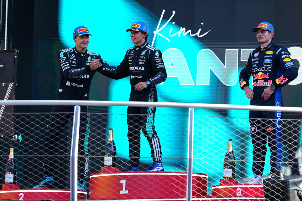 Formula One - Mercedes-AMG PETRONAS F1 Team, 2026 Italian GP. Kimi Antonelli, George Russell