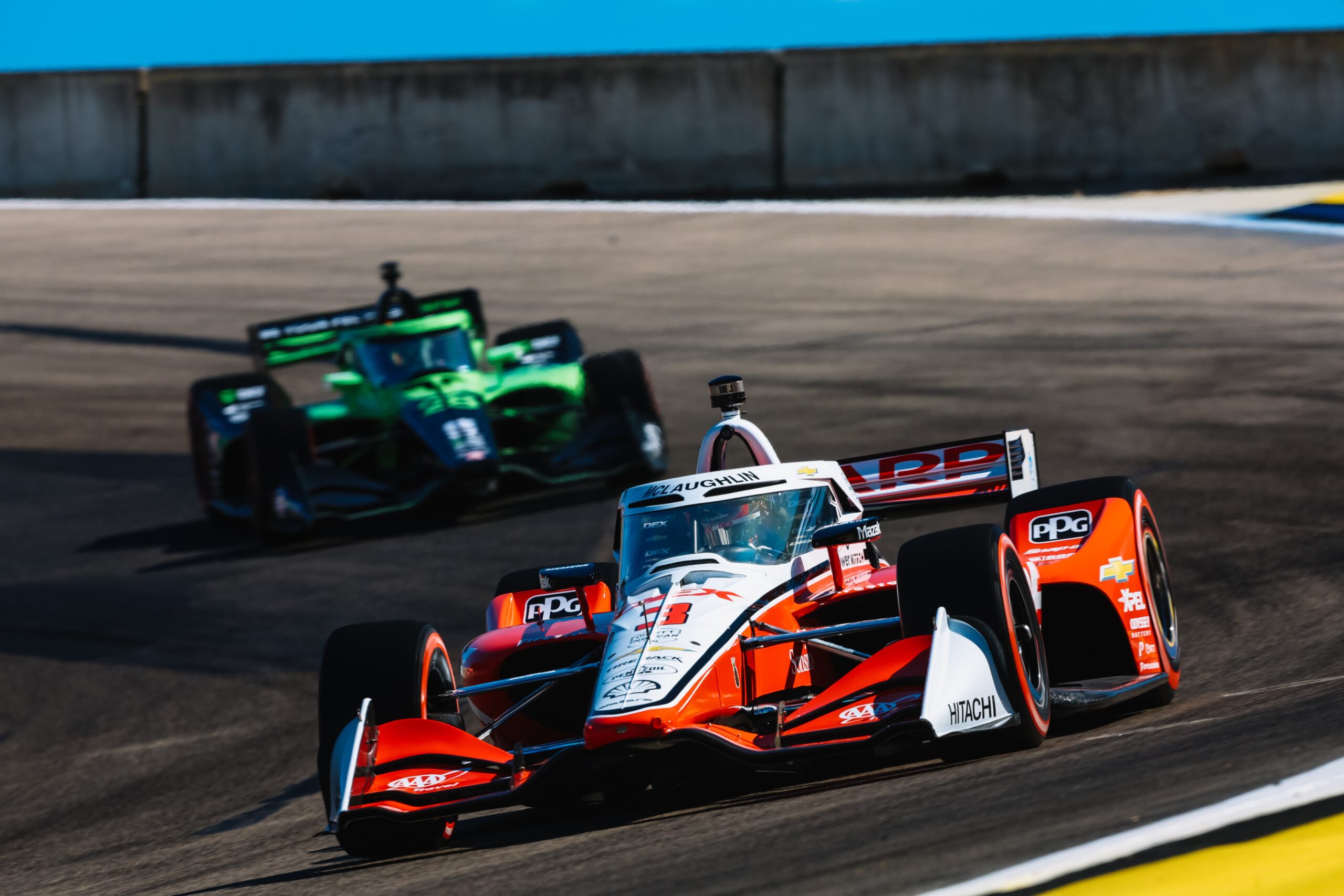 McLaughlin Tops Second Practice at Season Finale, Corkscrew Incident Causes Delay