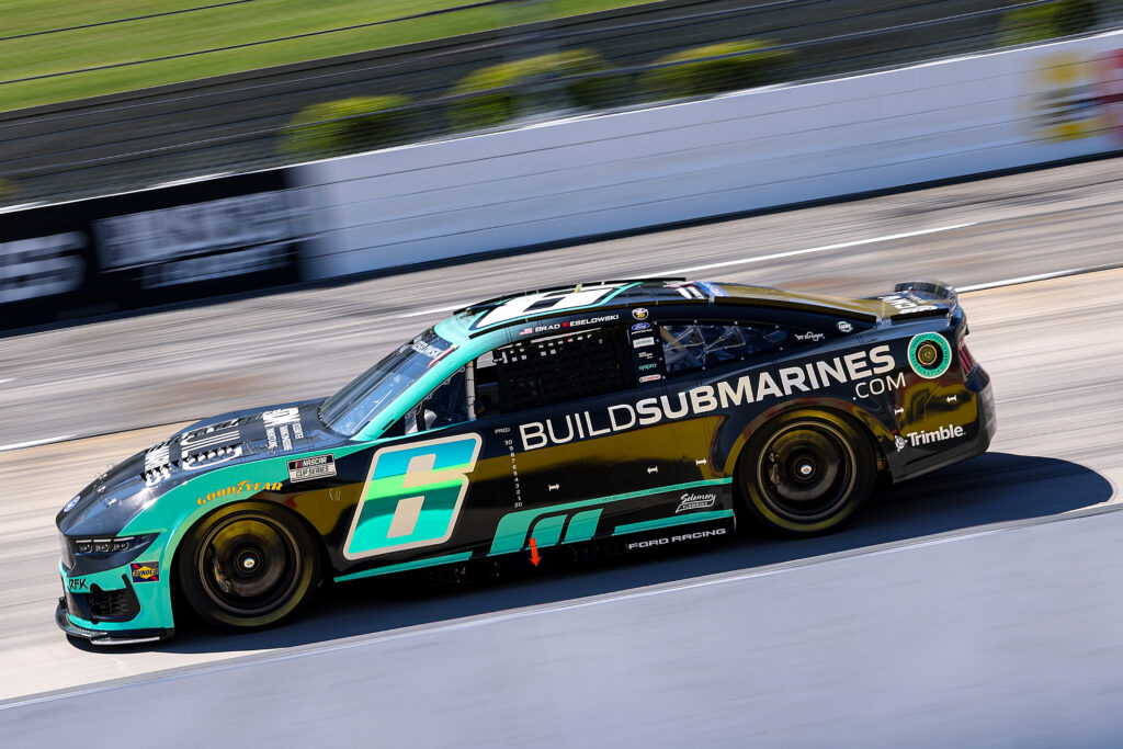 Brad Keselowski, driver of the #6 BuildSubmarines.com Ford, drives during practice for the NASCAR Cup Series Cook Out 400 at Martinsville Speedway on March 28, 2026 in Martinsville, Virginia. (Photo by David Jensen/Getty Images)