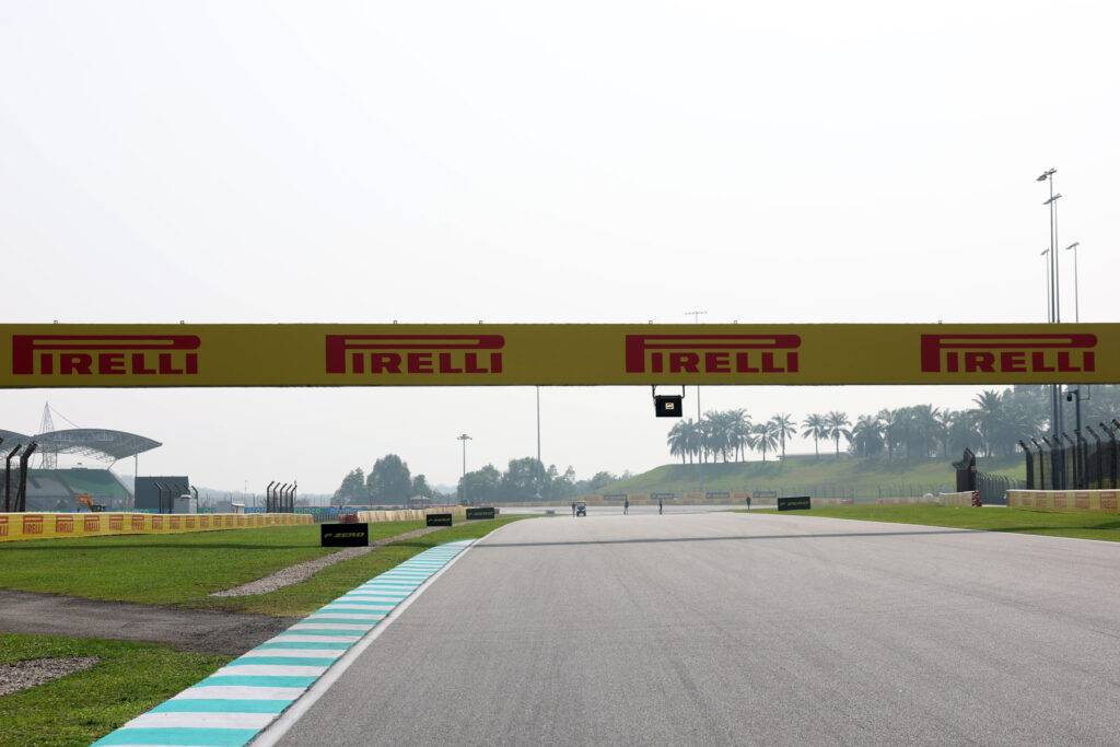 Pirelli trackside branding during previews ahead of the F1 Grand Prix of Bahrain in Malaysia at Sepang Circuit (Photo: Pirelli)