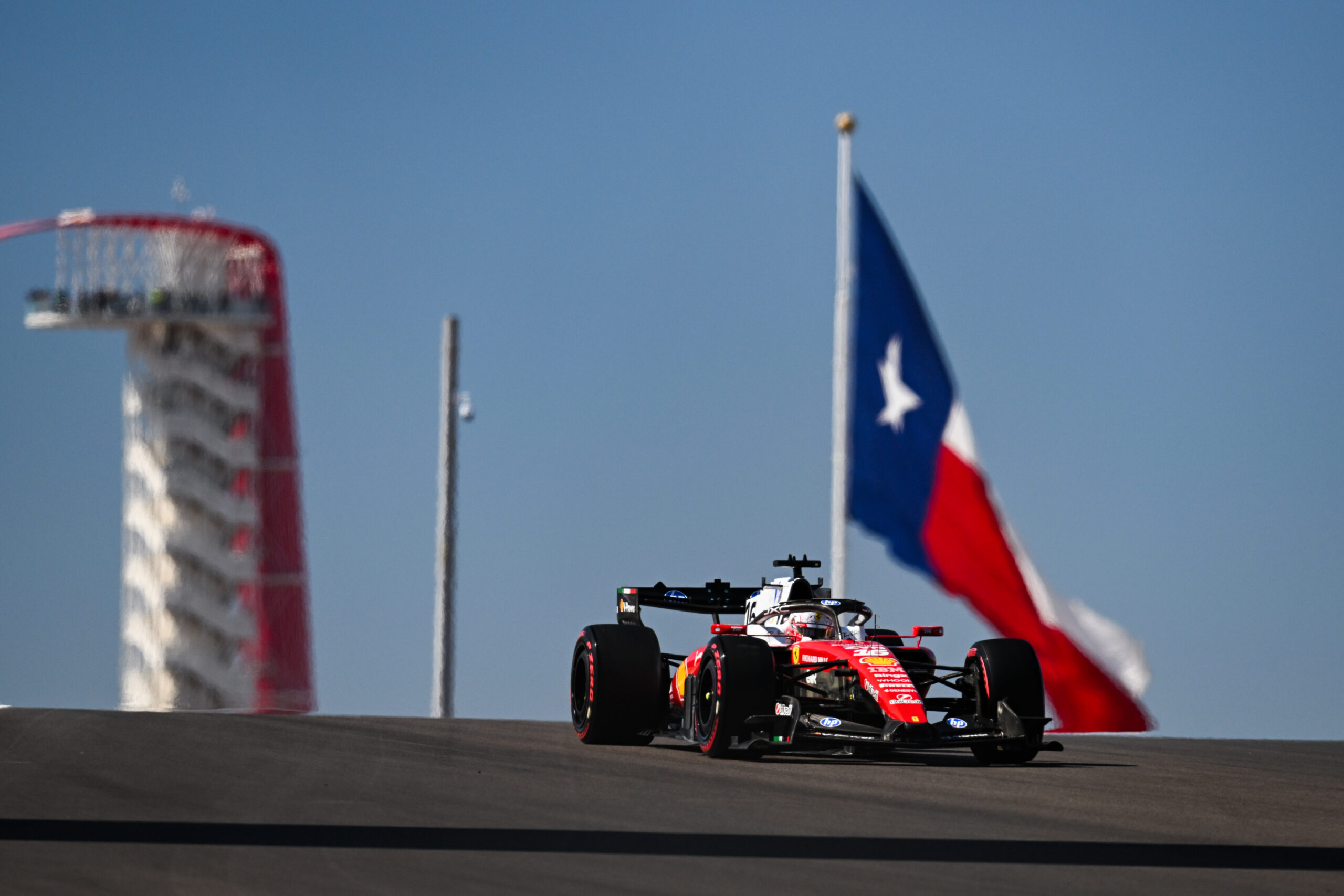 Leclerc sets the pace in Austin’s first practice with Ferrari’s new upgrade
