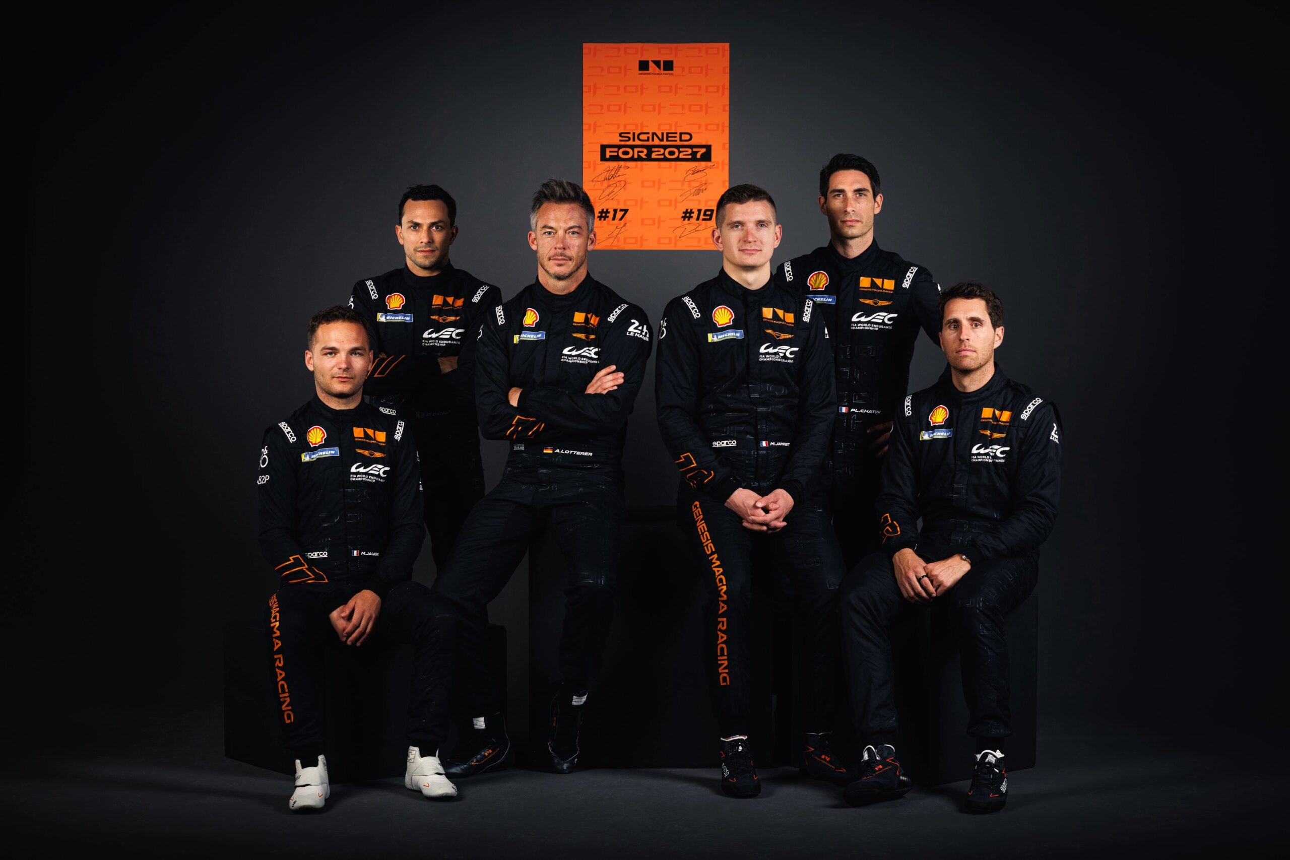 Genesis Magma Racing conferma tutti e sei i piloti per la stagione WEC 2027