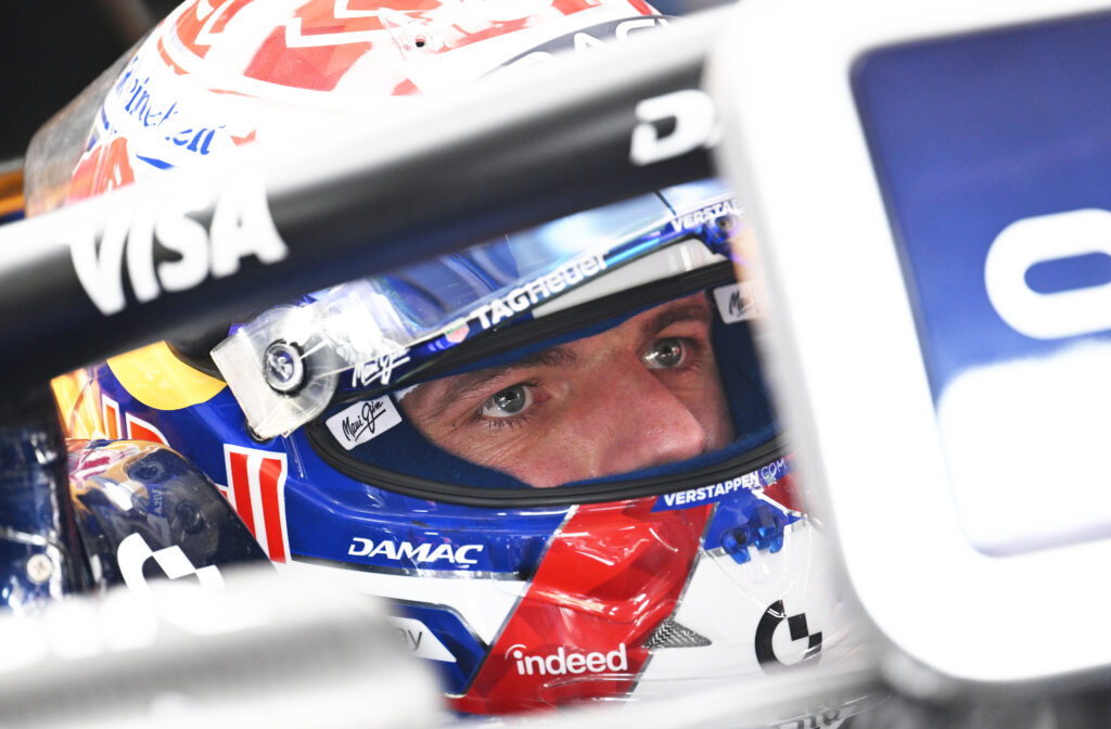 Max Verstappen of the Netherlands and Oracle Red Bull Racing prepares to drive during final practice ahead of the F1 Grand Prix of Bahrain in Malaysia at Sepang Circuit on October 03, 2026 in Kuala Lumpur, Malaysia. (Photo by Sam Bagnall/Sutton Images)